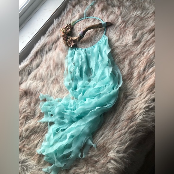 Cyan coloured dream catcher - Picture 6 of 8